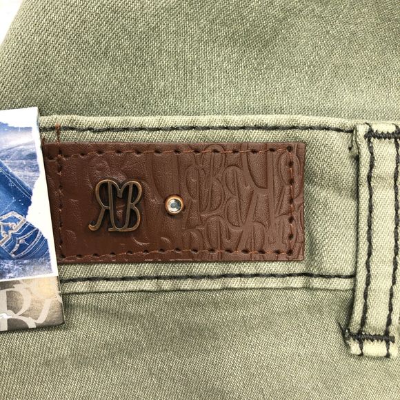 NWT Royal Blue Women Sofia Jeans Size 15 X 32 Olive Green Denim B209 -28 - Picture 8 of 16